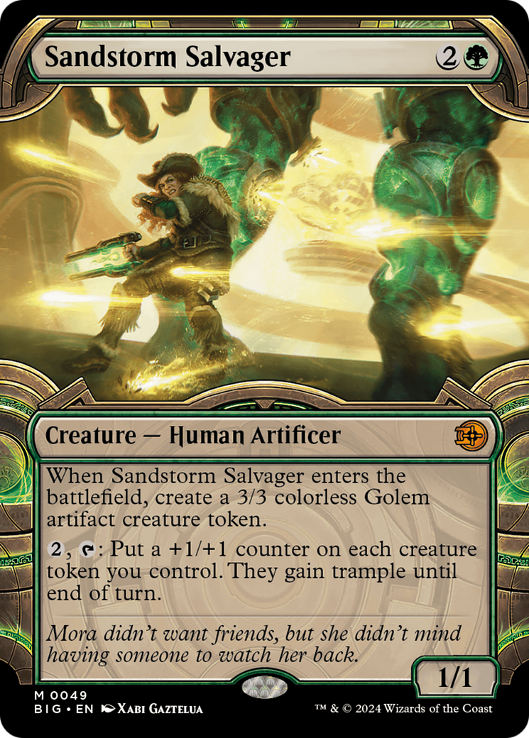 Sandstorm Salvager - Mythic Creature — Human Artificer card from The Big Score
