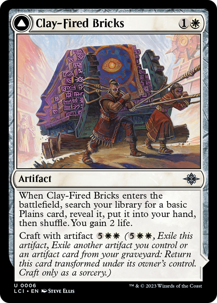 Clay-Fired Bricks // Cosmium Kiln - Uncommon Artifact card from The Lost Caverns of Ixalan