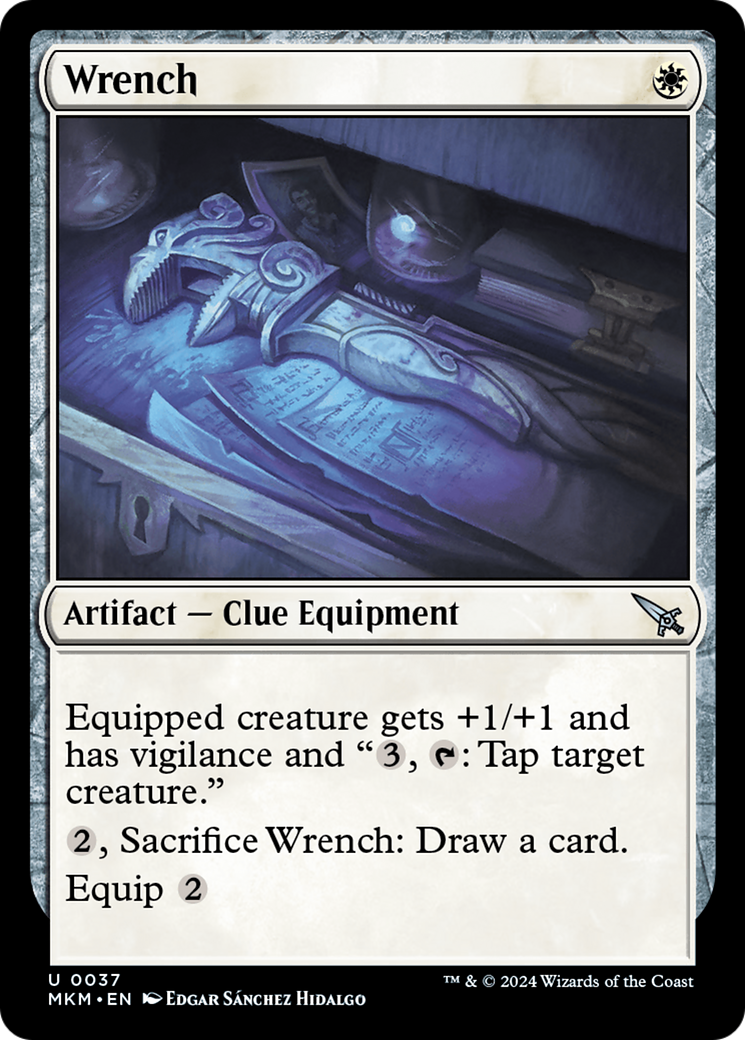Wrench - Uncommon Artifact — Clue Equipment card from Murders at Karlov Manor