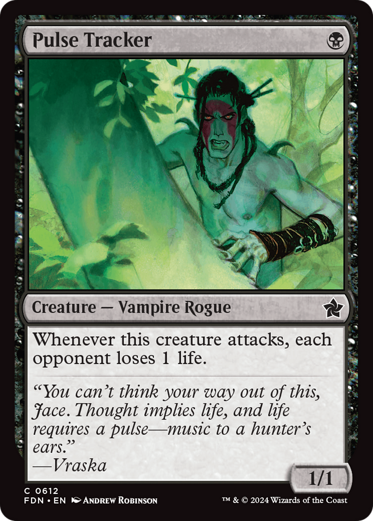 Pulse Tracker - Common Creature — Vampire Rogue card from Foundations