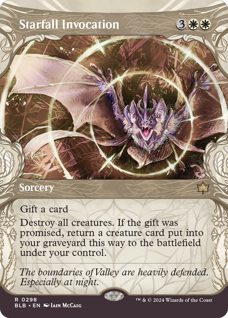 Starfall Invocation - Rare Sorcery card from Bloomburrow