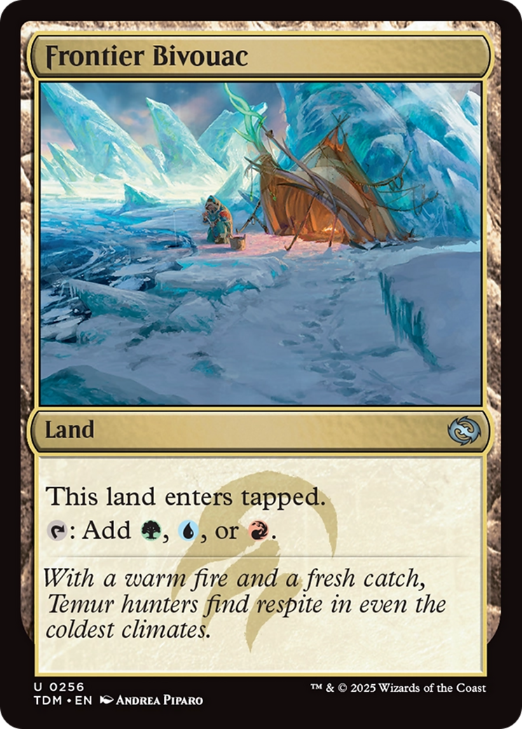 Frontier Bivouac - Uncommon Land card from TDM
