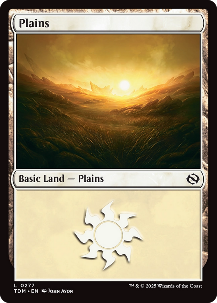 Plains - Common Basic Land — Plains card from Tarkir: Dragonstorm