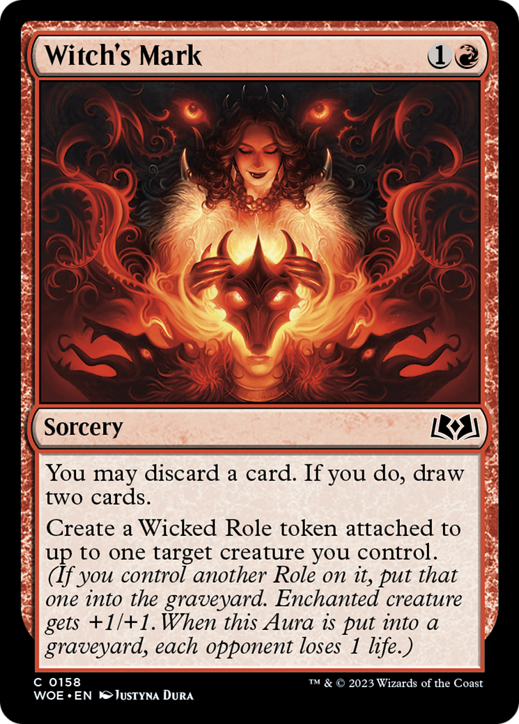 Witch's Mark - Common Sorcery card from Wilds of Eldraine
