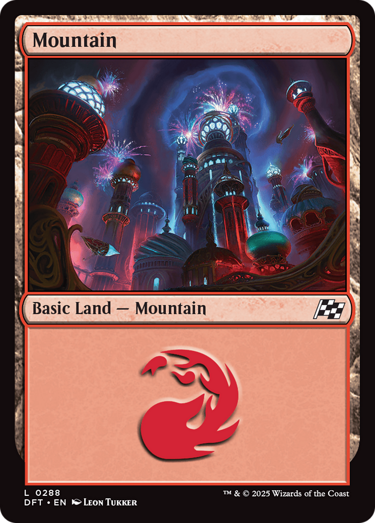 Mountain - Common Basic Land — Mountain card from Aetherdrift