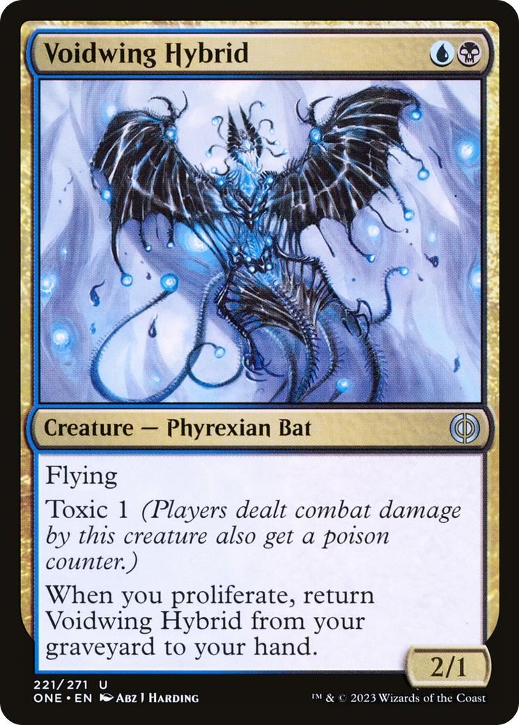 Voidwing Hybrid - Uncommon Creature — Phyrexian Bat card from Phyrexia: All Will Be One