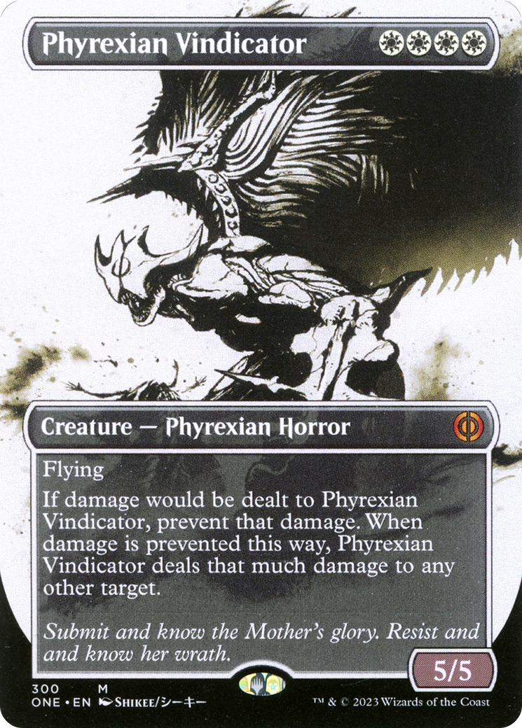 Phyrexian Vindicator - Mythic Creature — Phyrexian Horror card from Phyrexia: All Will Be One