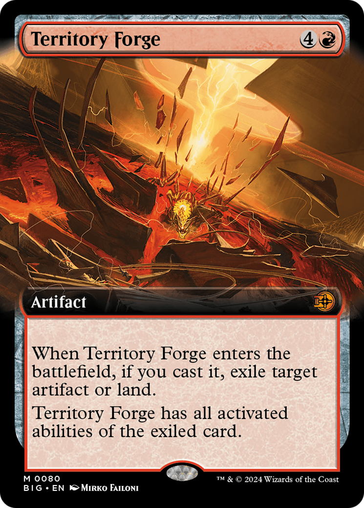 Territory Forge - Mythic Artifact card from The Big Score