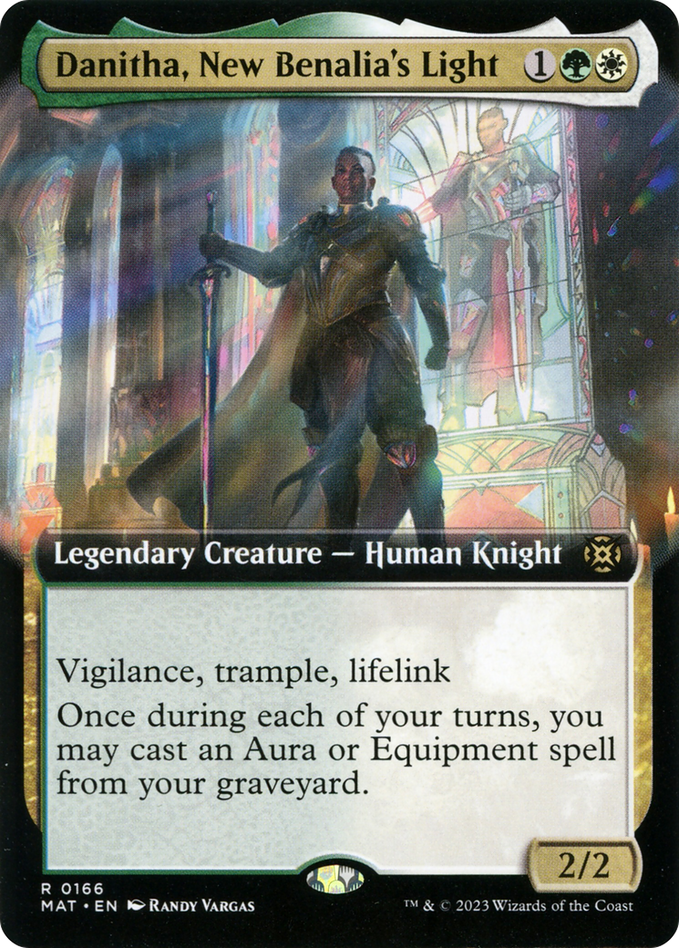 Danitha, New Benalia's Light - Rare Legendary Creature — Human Knight card from March of the Machine: The Aftermath