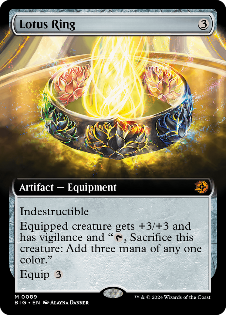 Lotus Ring - Mythic Artifact — Equipment card from The Big Score