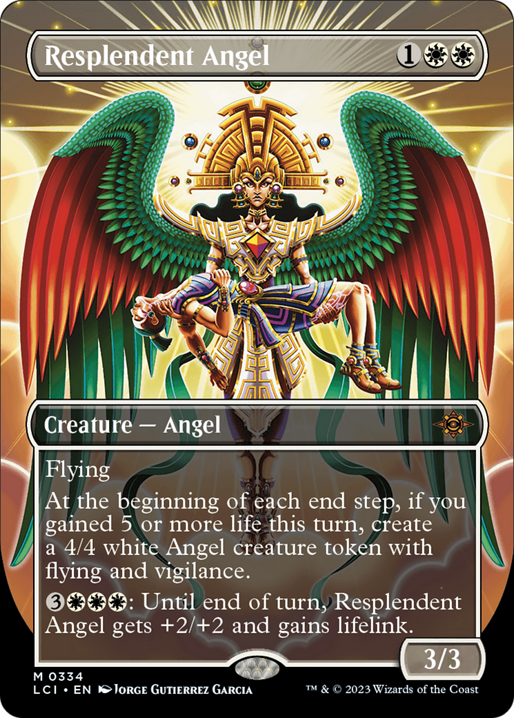 Resplendent Angel - Mythic Creature — Angel card from The Lost Caverns of Ixalan
