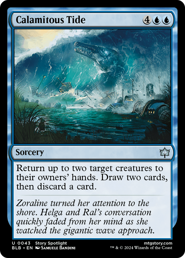 Calamitous Tide - Uncommon Sorcery card from Bloomburrow