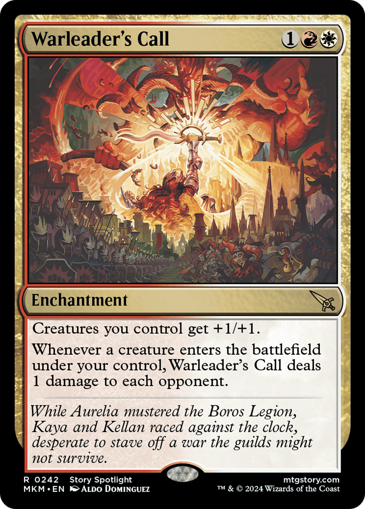 Warleader's Call - Rare Enchantment card from Murders at Karlov Manor