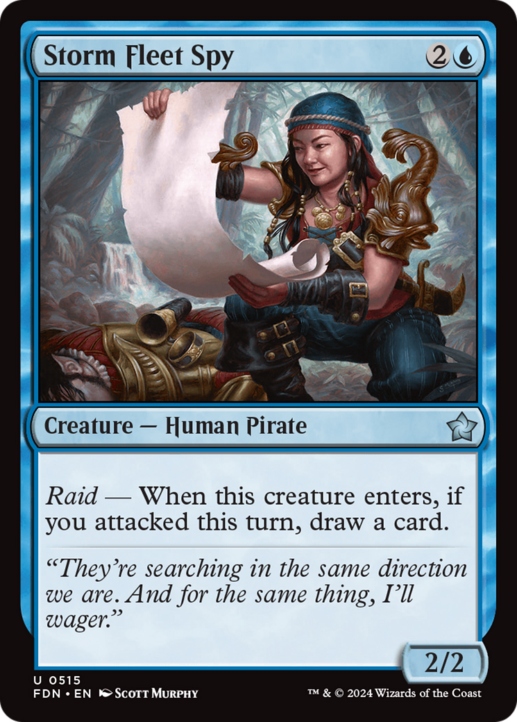 Storm Fleet Spy - Uncommon Creature — Human Pirate card from Foundations