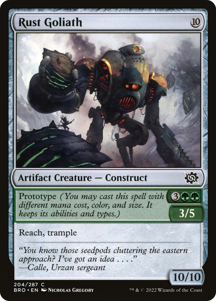 Rust Goliath - Common Artifact Creature — Construct card from The Brothers' War
