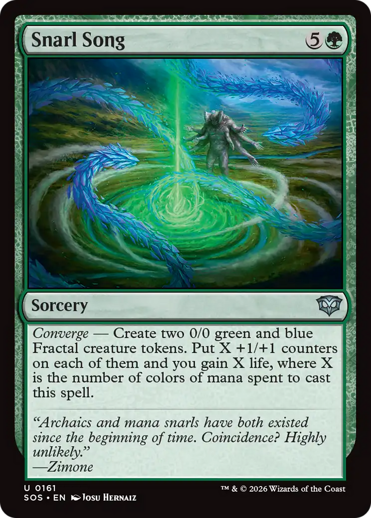 Snarl Song - Uncommon Sorcery card from Secrets of Strixhaven