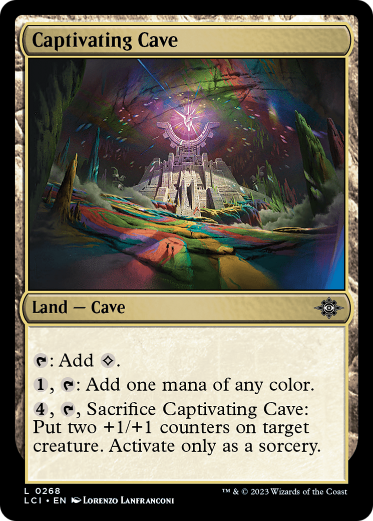 Captivating Cave - Common Land — Cave card from The Lost Caverns of Ixalan