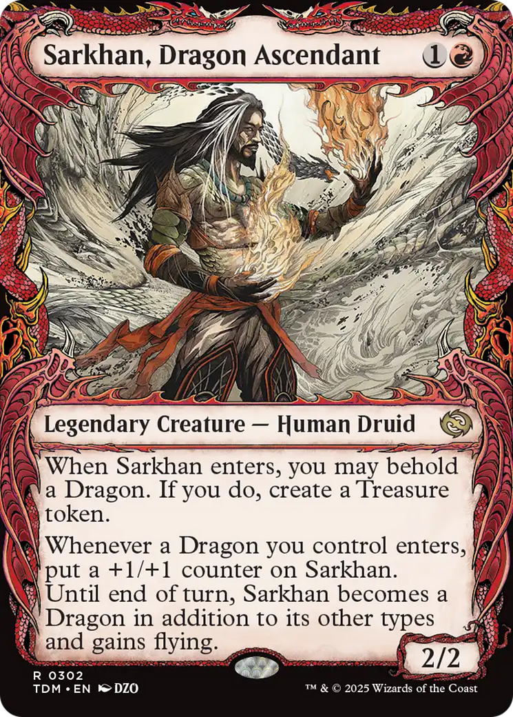 Sarkhan, Dragon Ascendant - Rare Legendary Creature — Human Druid card from Tarkir: Dragonstorm