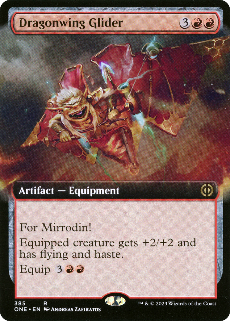 Dragonwing Glider - Rare Artifact — Equipment card from Phyrexia: All Will Be One