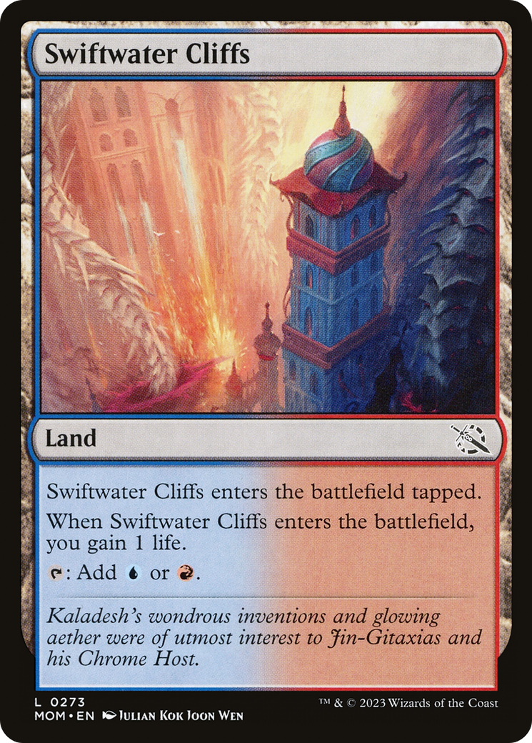 Swiftwater Cliffs - Common Land card from March of the Machine
