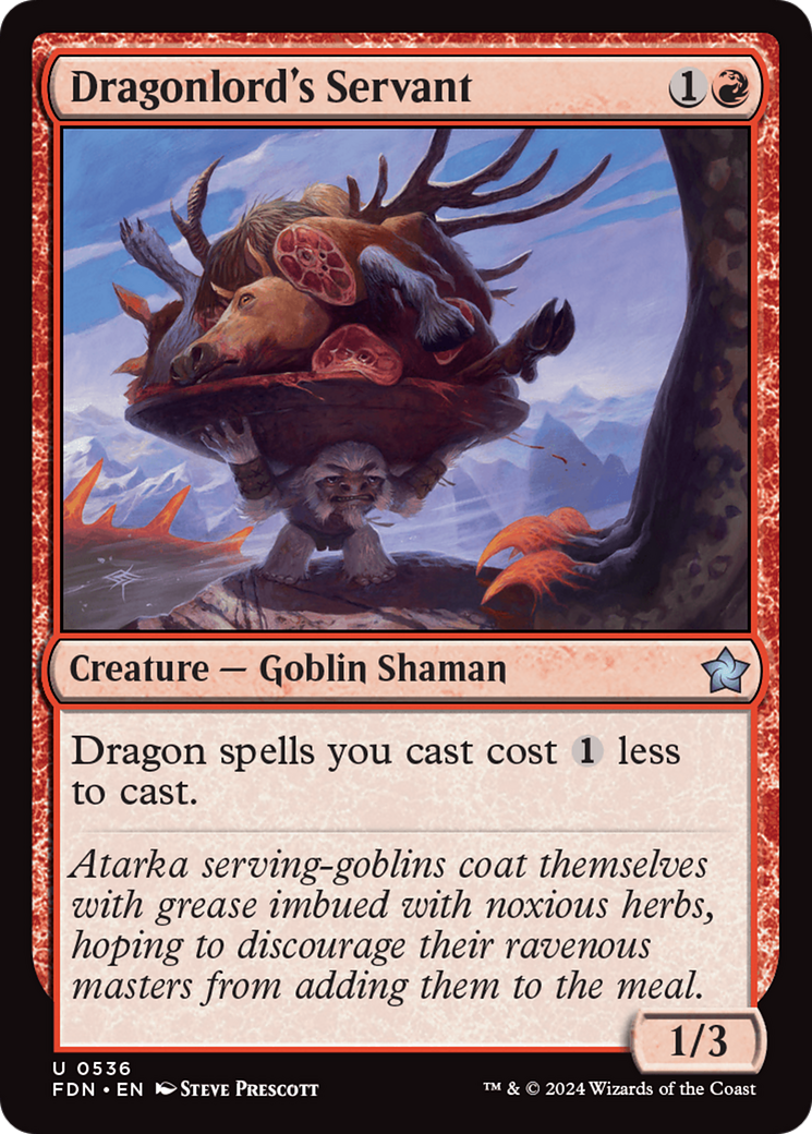 Dragonlord's Servant - Uncommon Creature — Goblin Shaman card from Foundations