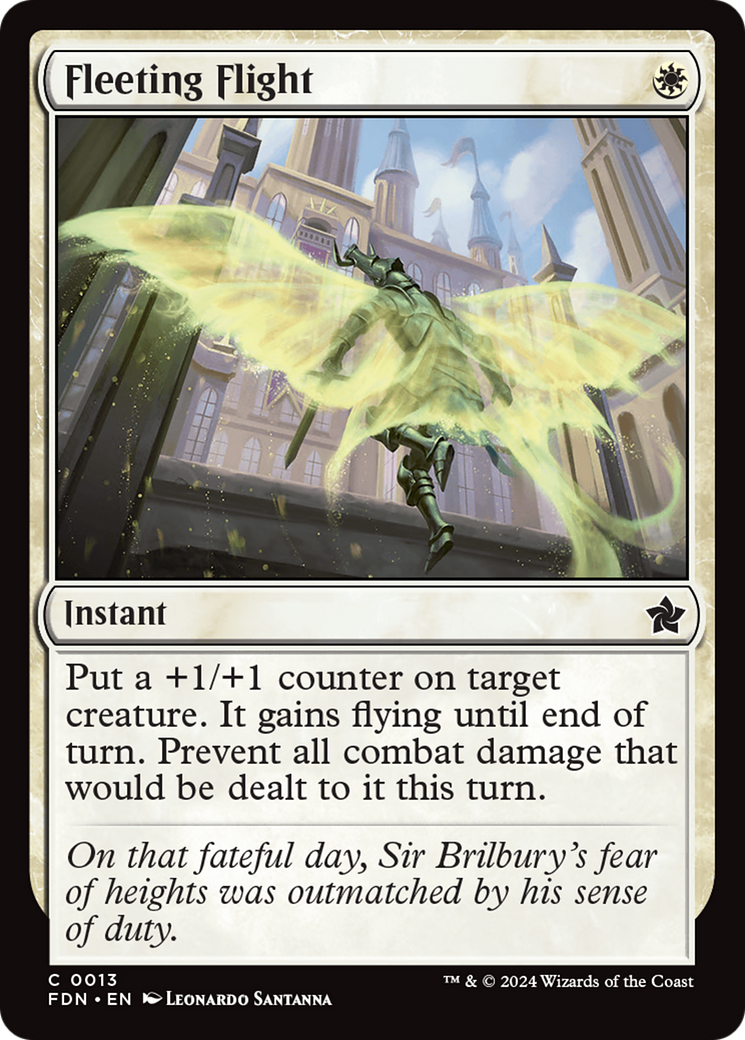 Fleeting Flight - Common Instant card from Foundations