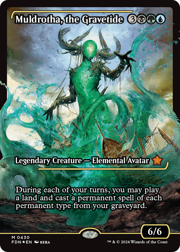 Muldrotha, the Gravetide - Mythic Legendary Creature — Elemental Avatar card from Foundations