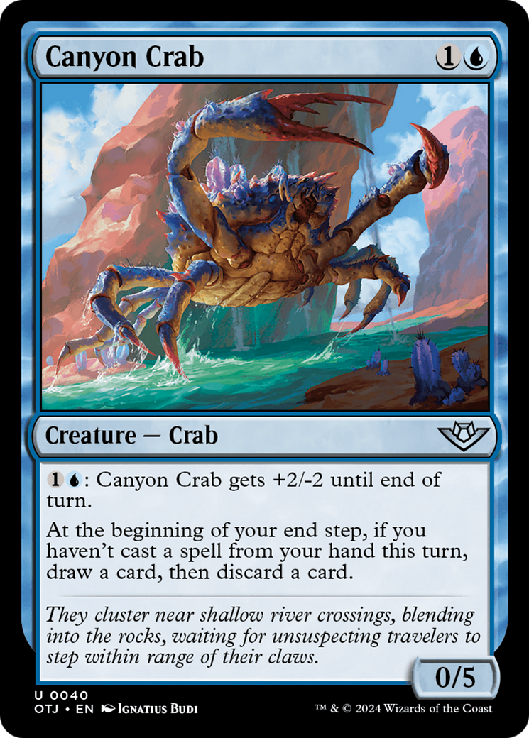 Canyon Crab - Uncommon Creature — Crab card from Outlaws of Thunder Junction