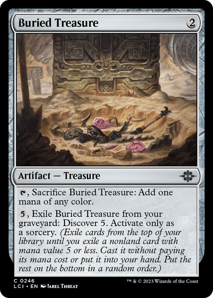 Buried Treasure - Common Artifact — Treasure card from The Lost Caverns of Ixalan