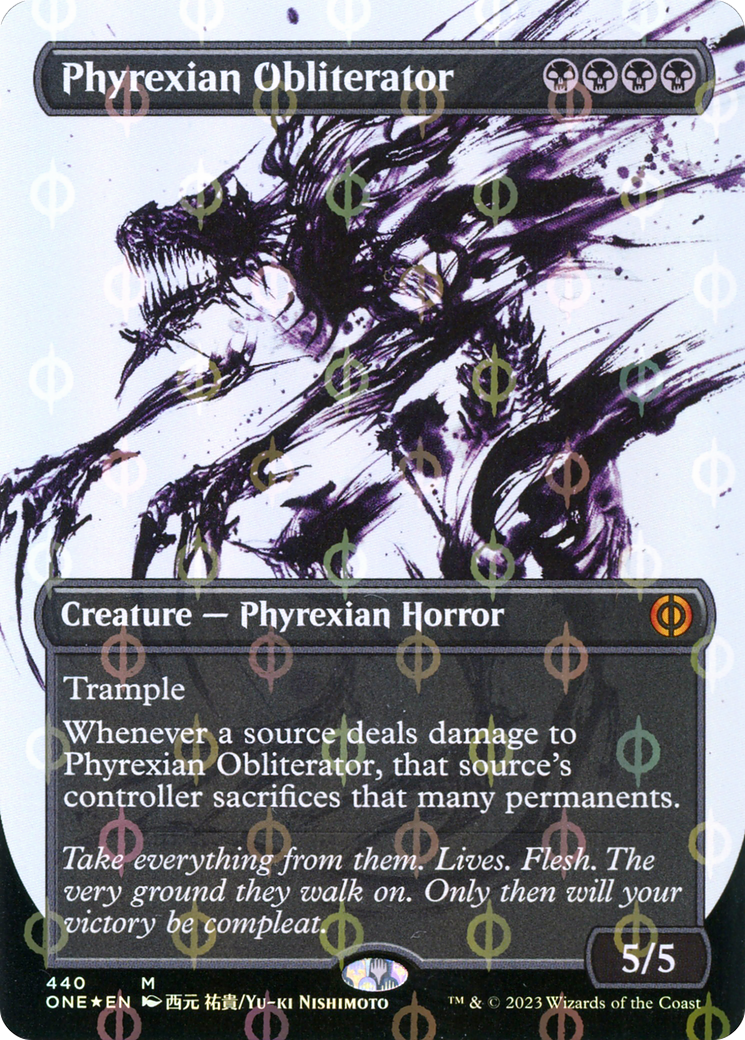 Phyrexian Obliterator - Mythic Creature — Phyrexian Horror card from Phyrexia: All Will Be One