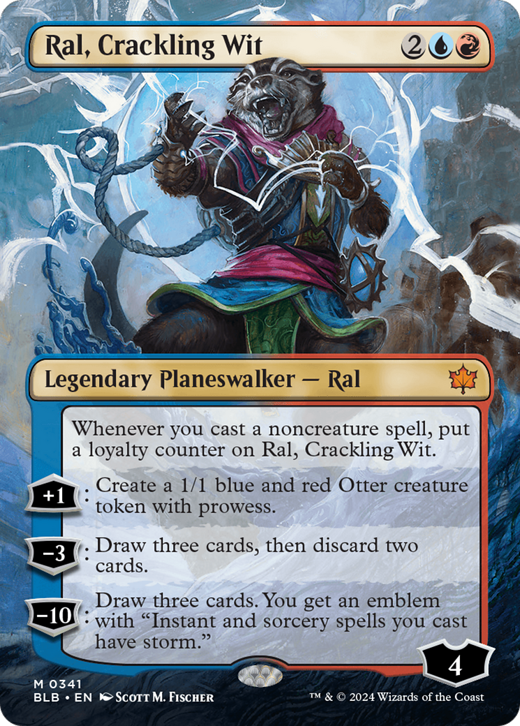 Ral, Crackling Wit - Mythic Legendary Planeswalker — Ral card from Bloomburrow