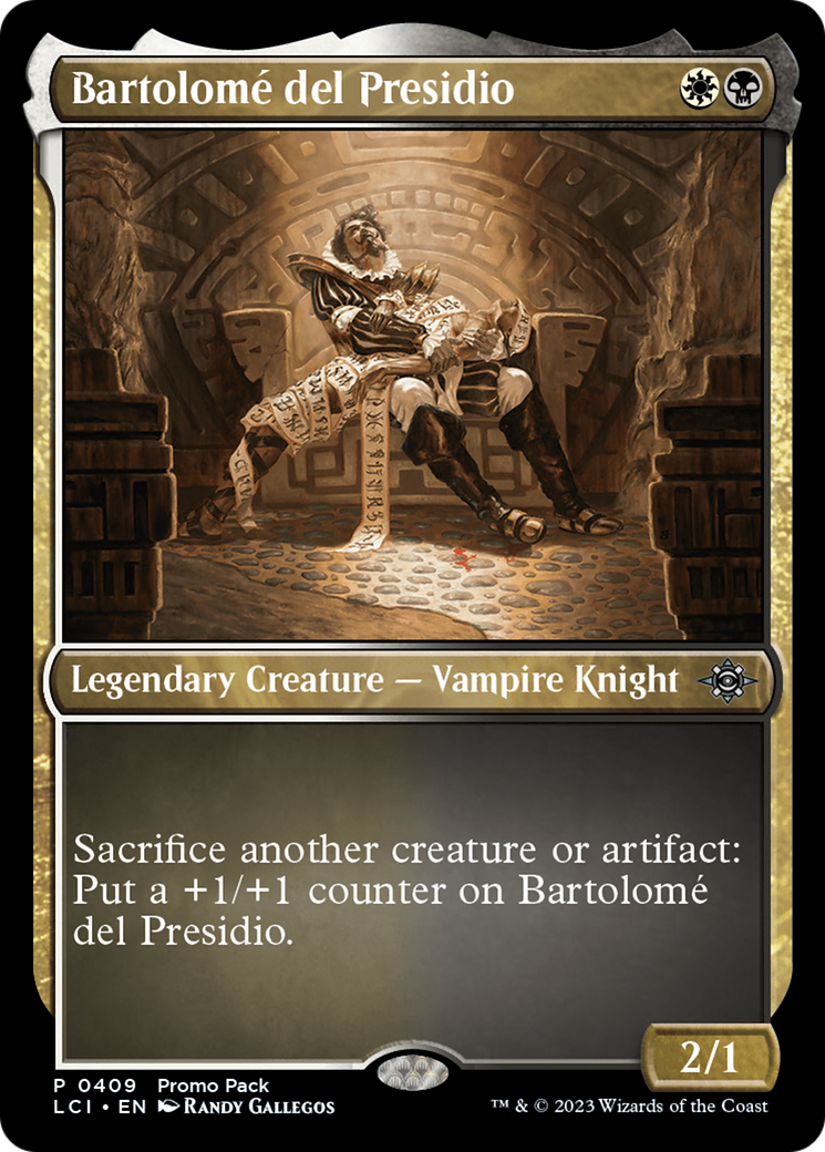 Bartolomé del Presidio - Uncommon Legendary Creature — Vampire Knight card from The Lost Caverns of Ixalan