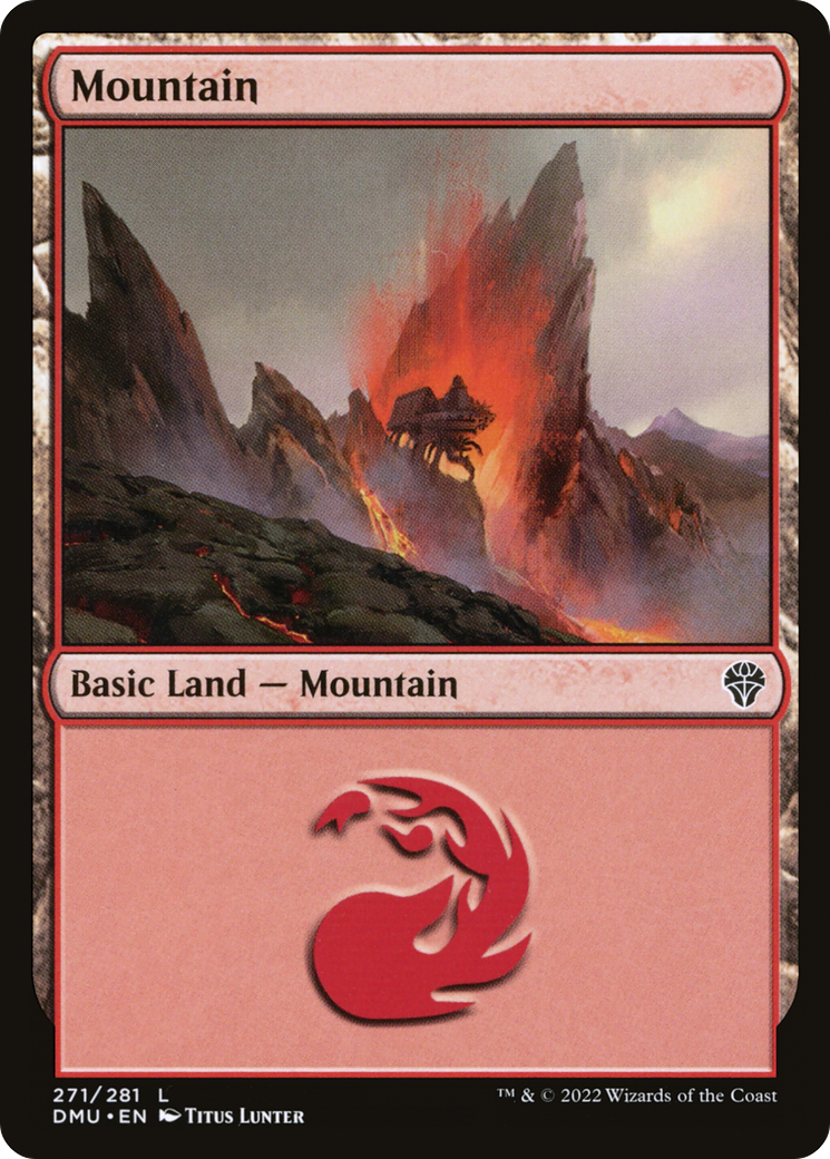 Mountain - Common Basic Land — Mountain card from Dominaria United