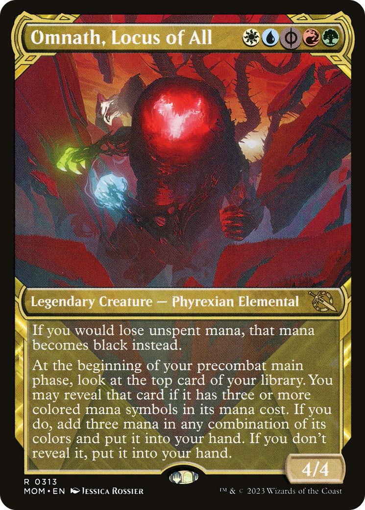 Omnath, Locus of All - Rare Legendary Creature — Phyrexian Elemental card from March of the Machine