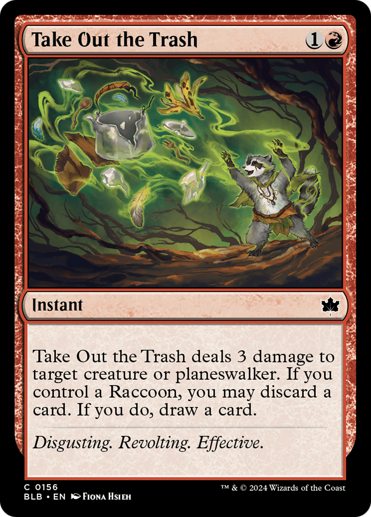 Take Out the Trash - Common Instant card from Bloomburrow