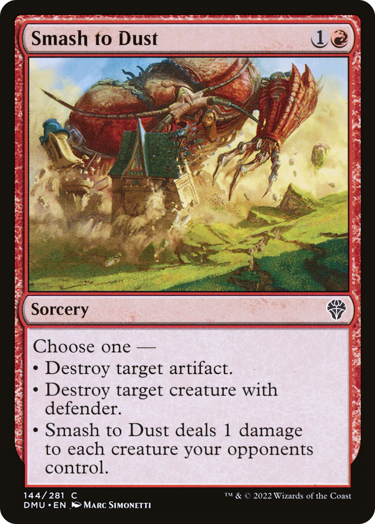 Smash to Dust - Common Sorcery card from Dominaria United