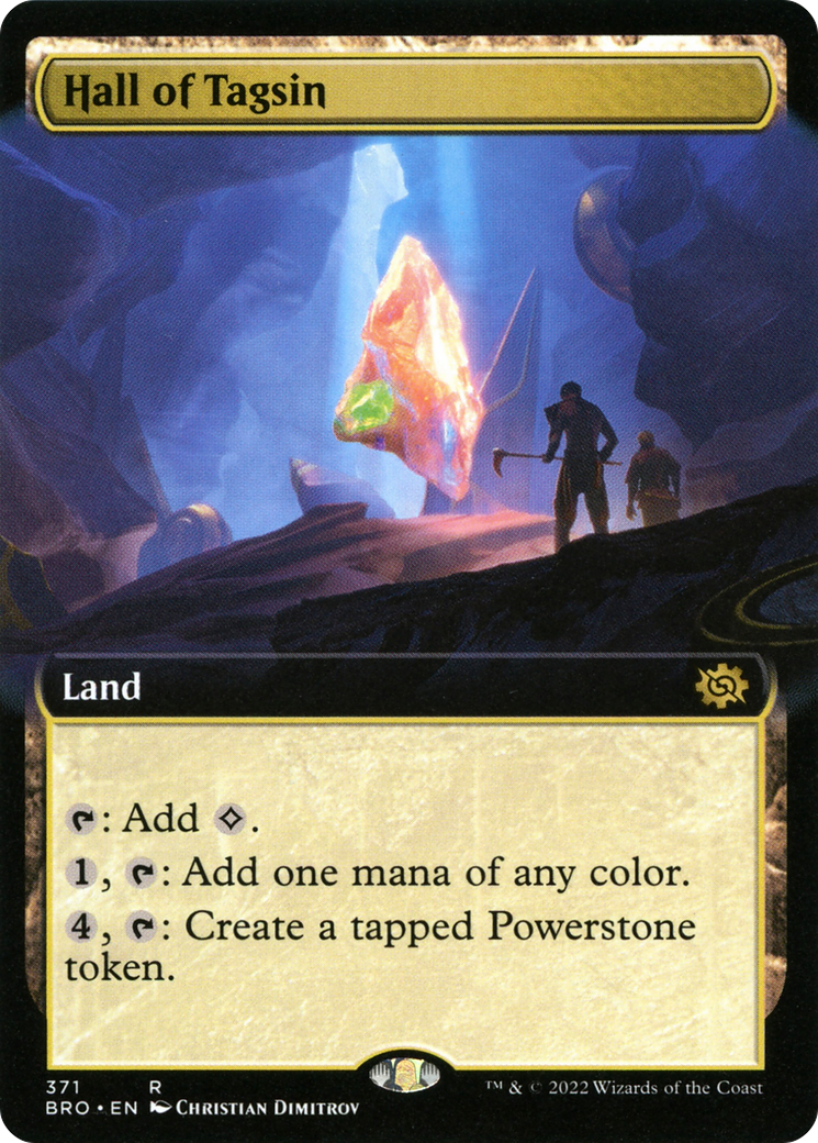 Hall of Tagsin - Rare Land card from The Brothers' War