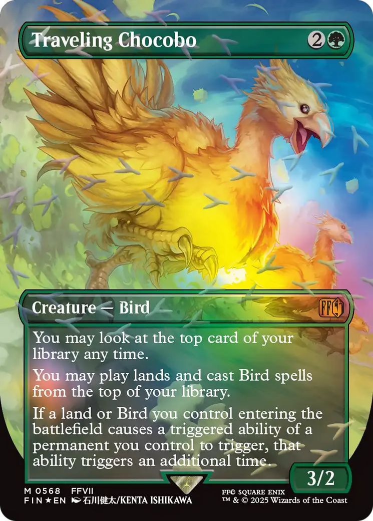 Traveling Chocobo - Mythic Creature — Bird card from Final Fantasy