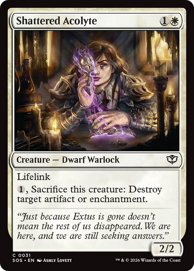 Shattered Acolyte - Common Creature — Dwarf Warlock card from Secrets of Strixhaven