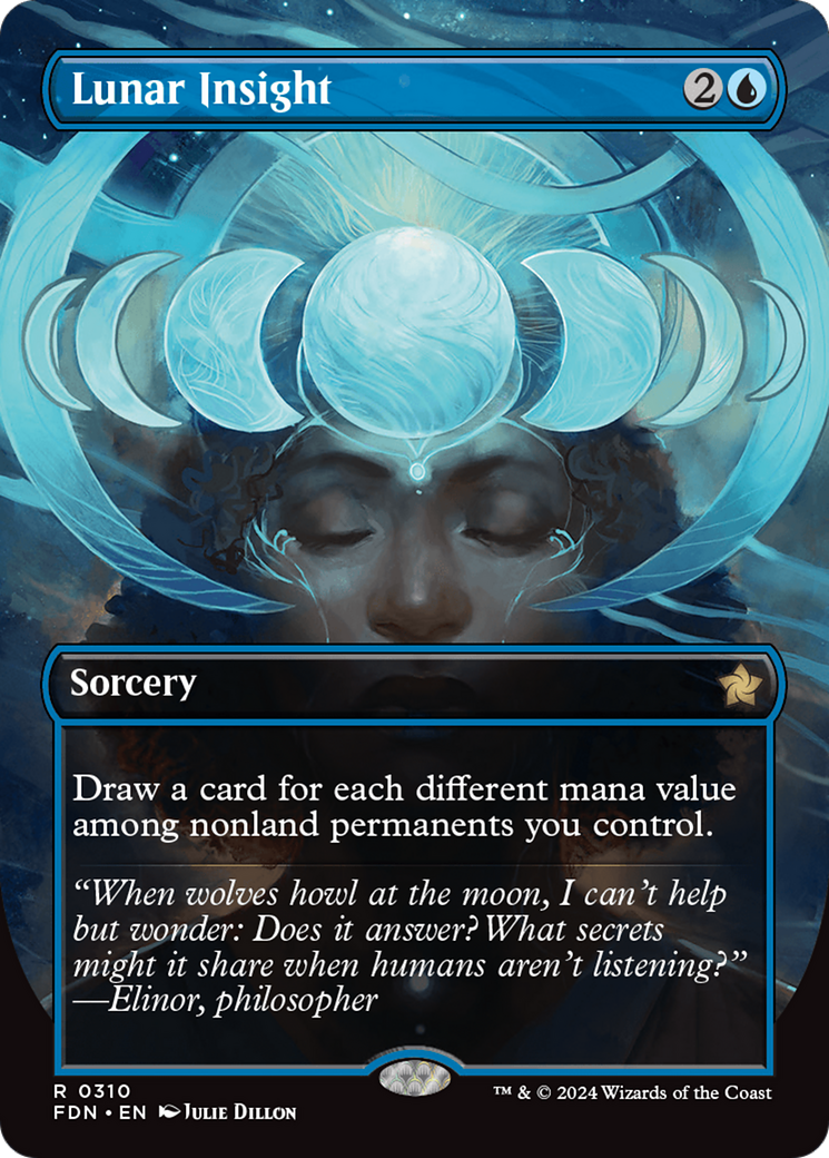 Lunar Insight - Rare Sorcery card from Foundations