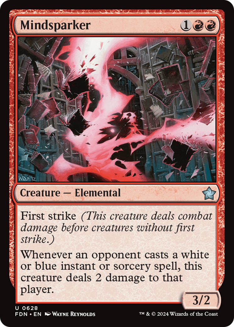 Mindsparker - Uncommon Creature — Elemental card from Foundations