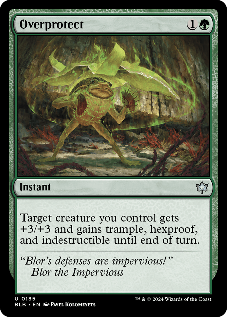 Overprotect - Uncommon Instant card from Bloomburrow