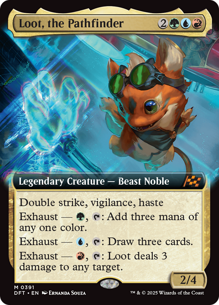 Loot, the Pathfinder - Mythic Legendary Creature — Beast Noble card from Aetherdrift