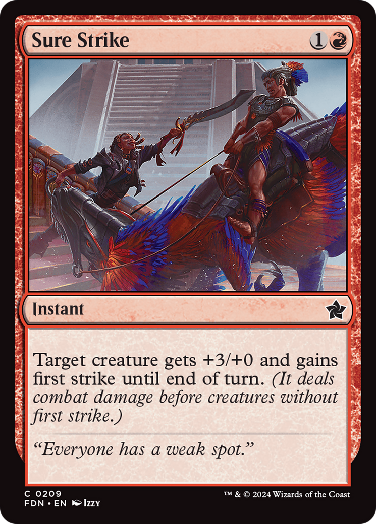 Sure Strike - Common Instant card from Foundations