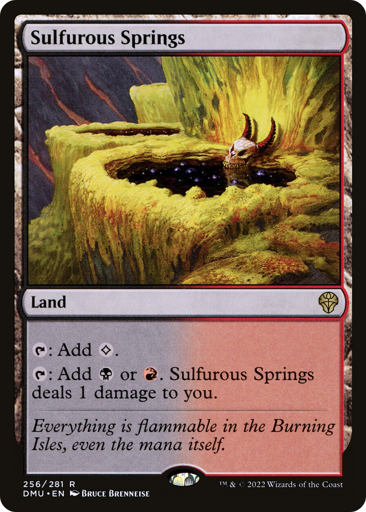Sulfurous Springs - Rare Land card from DMU