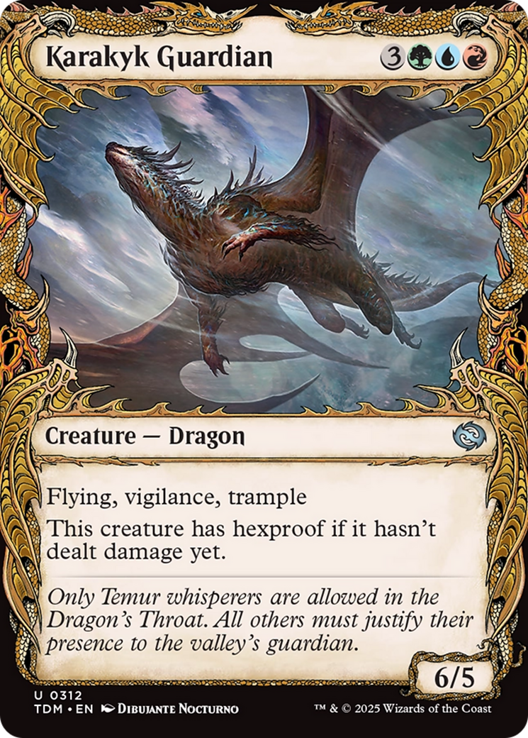 Karakyk Guardian - Uncommon Creature — Dragon card from Tarkir: Dragonstorm