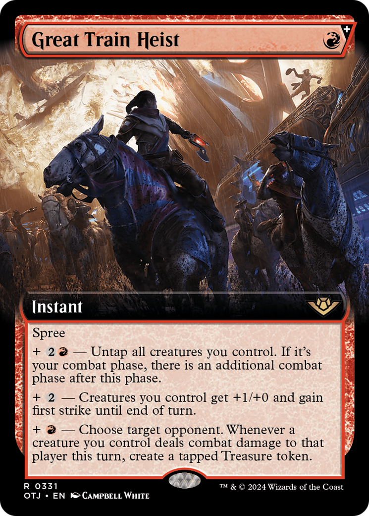 Great Train Heist - Rare Instant card from Outlaws of Thunder Junction