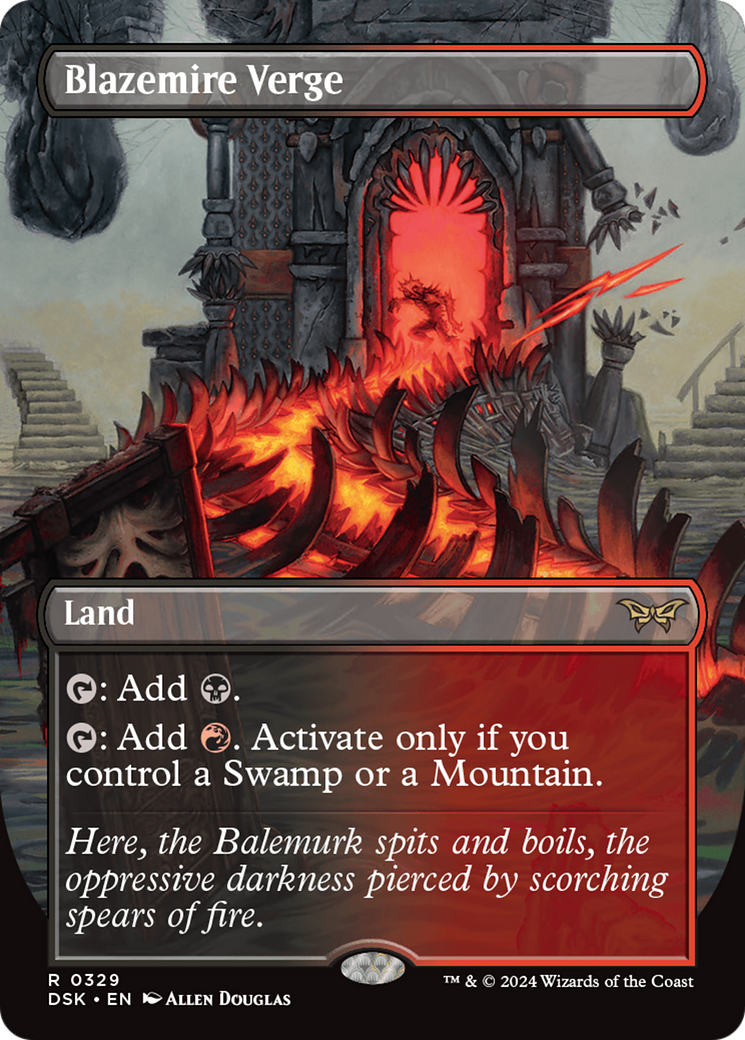 Blazemire Verge - Rare Land card from Duskmourn: House of Horror