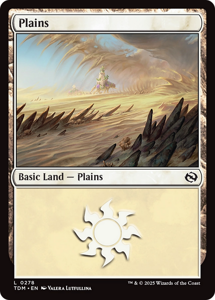 Plains - Common Basic Land — Plains card from Tarkir: Dragonstorm
