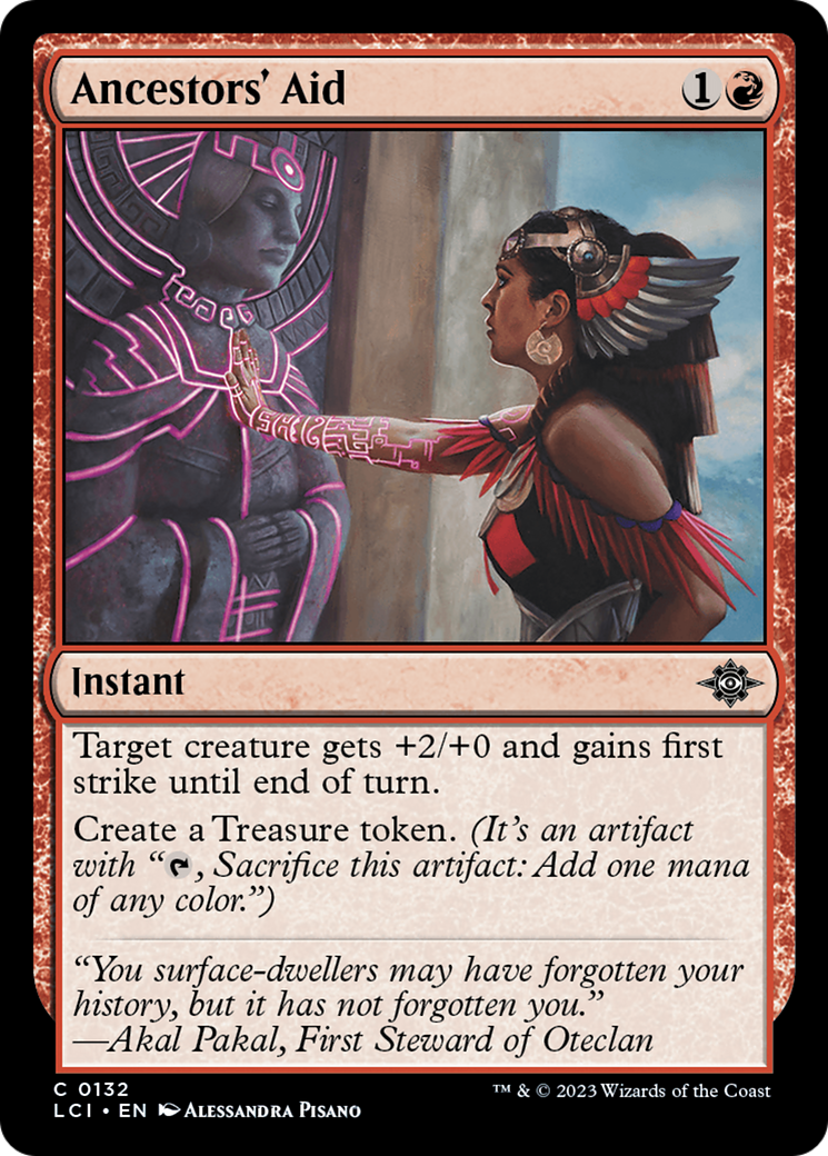 Ancestors' Aid - Common Instant card from The Lost Caverns of Ixalan